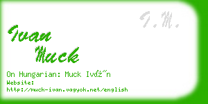 ivan muck business card